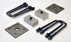 Kit for 1200lb to 1800lb square axle with tie plates
