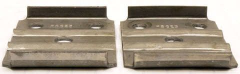 Two trailer axle tie plates