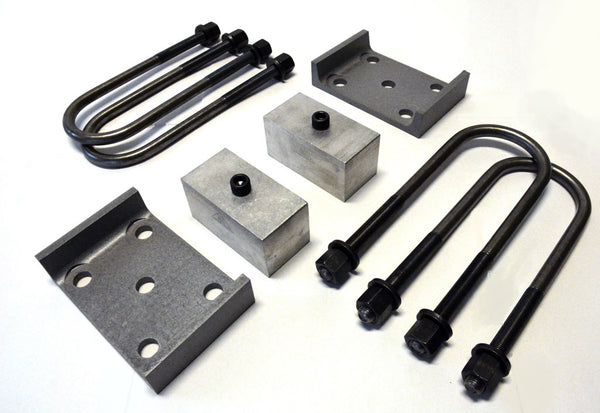 Kit for 4000lb to 7000lb axle with Tie Plates - 2" wide spring