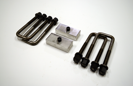 Trailer Blocks 2500lb to 3500lb marine axle kit with 1" blocks for 1-3/4" wide spring