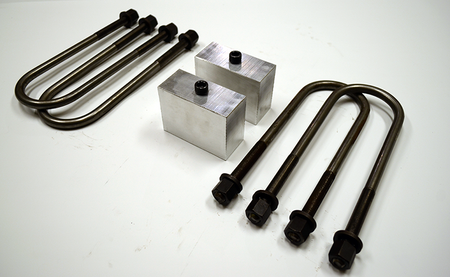 Trailer Blocks 4000lb to 7000lb axle kit with 3" blocks for 1-3/4" wide spring
