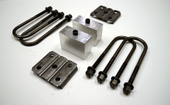 Trailer Blocks 3500lb axle kit with tie plates and 3" blocks for 1-3/4" wide spring