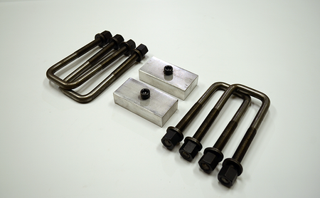 Trailer Blocks 2500lb to 3500lb marine axle kit with 1" blocks for 2" wide spring