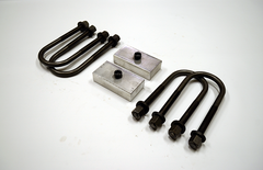 Trailer Blocks 3500lb axle kit with 1" blocks for 2" wide spring