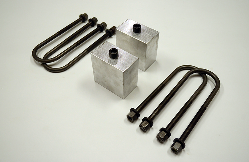Trailer Blocks 2000lb axle kit with 3" blocks