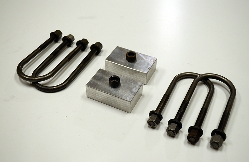 Trailer Blocks 2000lb axle kit with 1" blocks